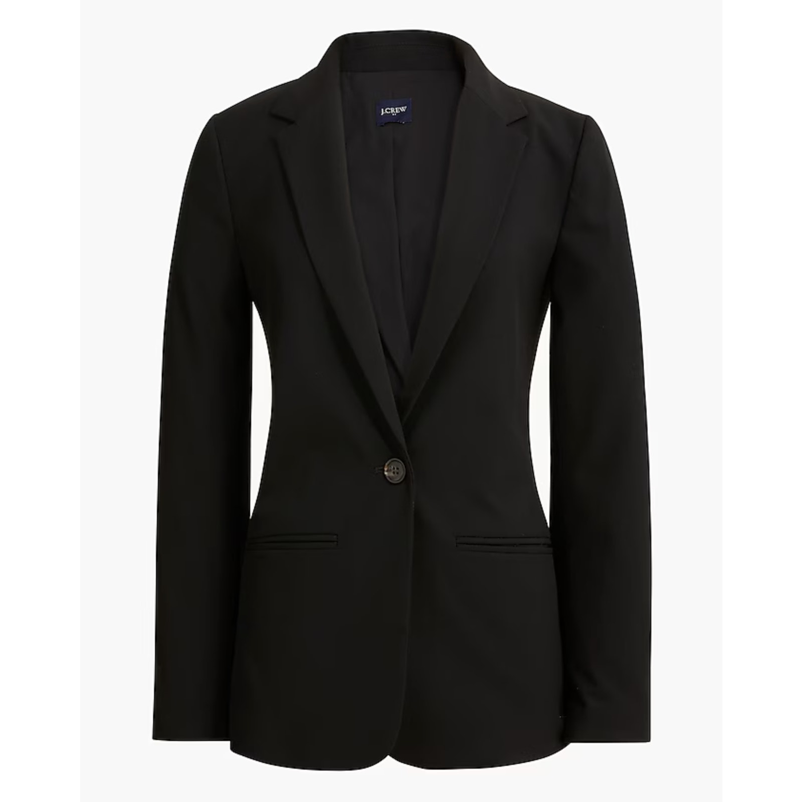 J Crew Classic Work Blazer Black One Button Sz 20 Plus Size 3a13